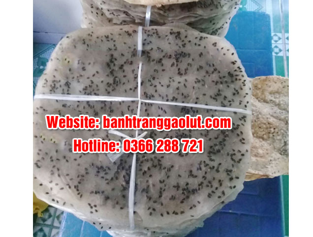 BÁNH TRÁNG GẠO LỨT MÈ ĐEN SIZE LỚN